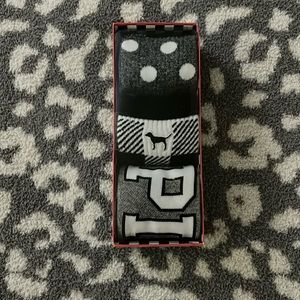 Three pairs knee high socks